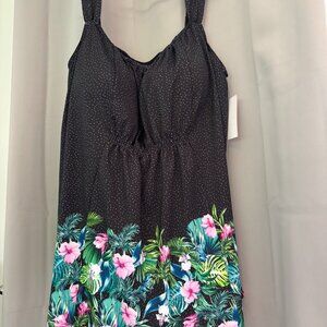 Swimsuits for All Women's Floral Palm Tankini